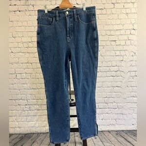 Madewell Women's Skinny Jeans - Dark Blue Denim